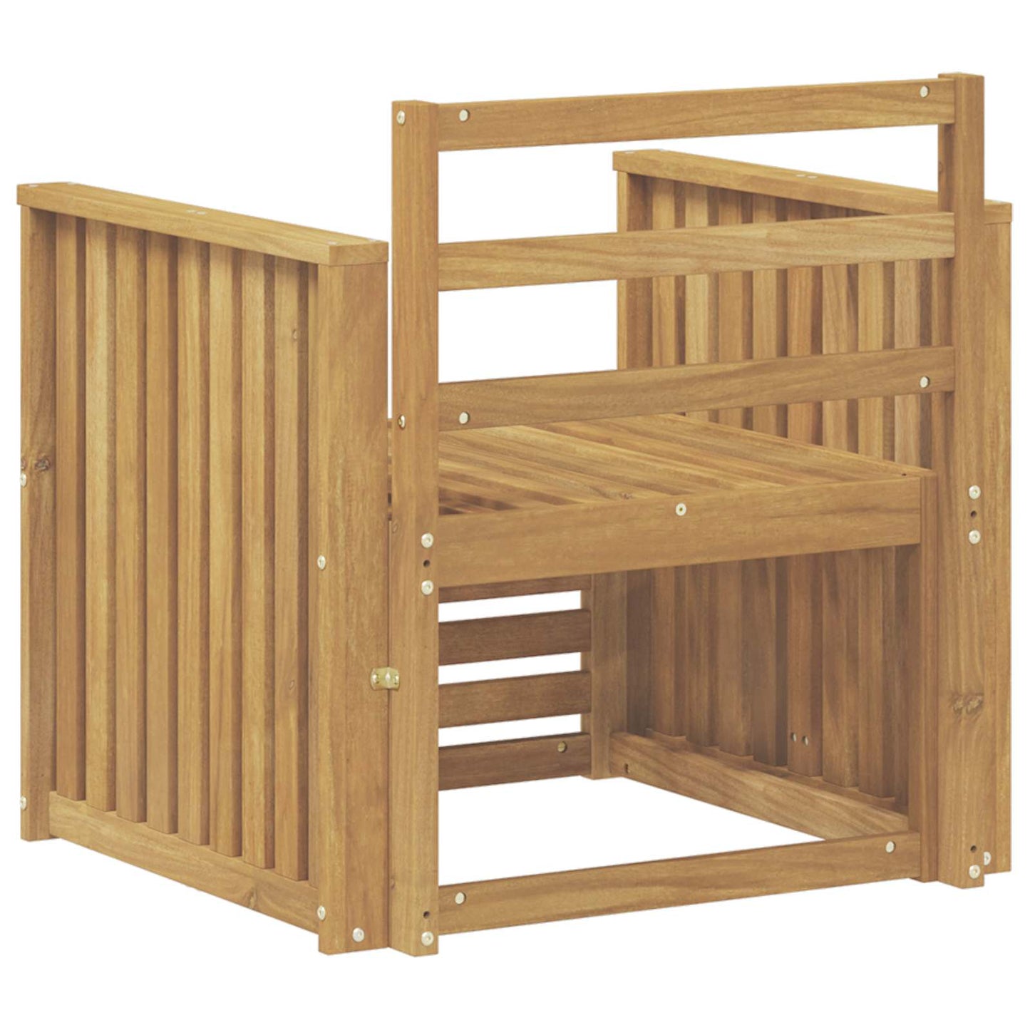 Set di divani da esterno Legno di Acacia Massello Bianco | homemem39