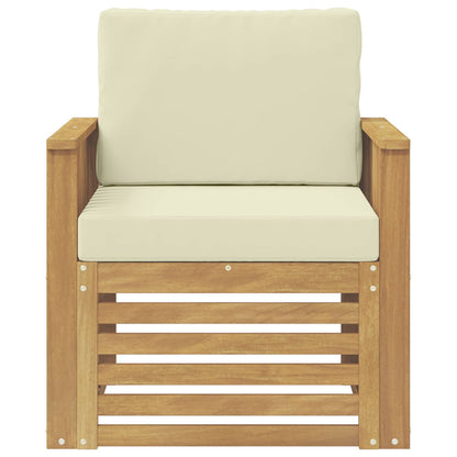 Set di divani da esterno Poliestere Bianco | homemem39