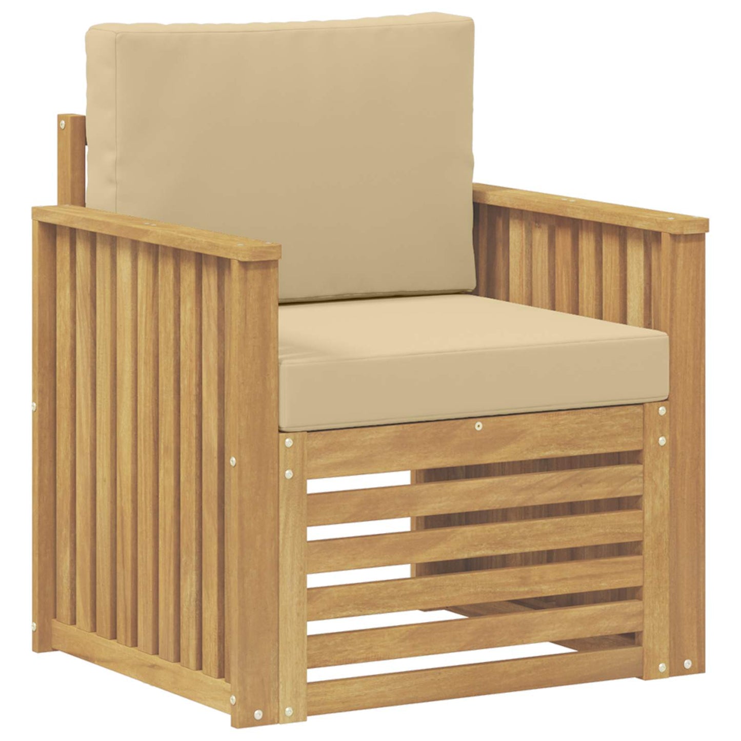 Set di divani da esterno Poliestere Bianco | homemem39