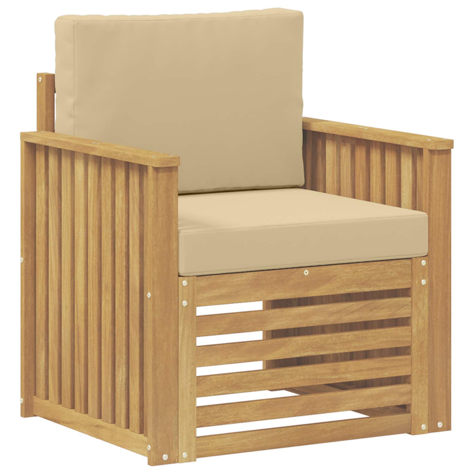Set di divani da esterno Poliestere Bianco | homemem39