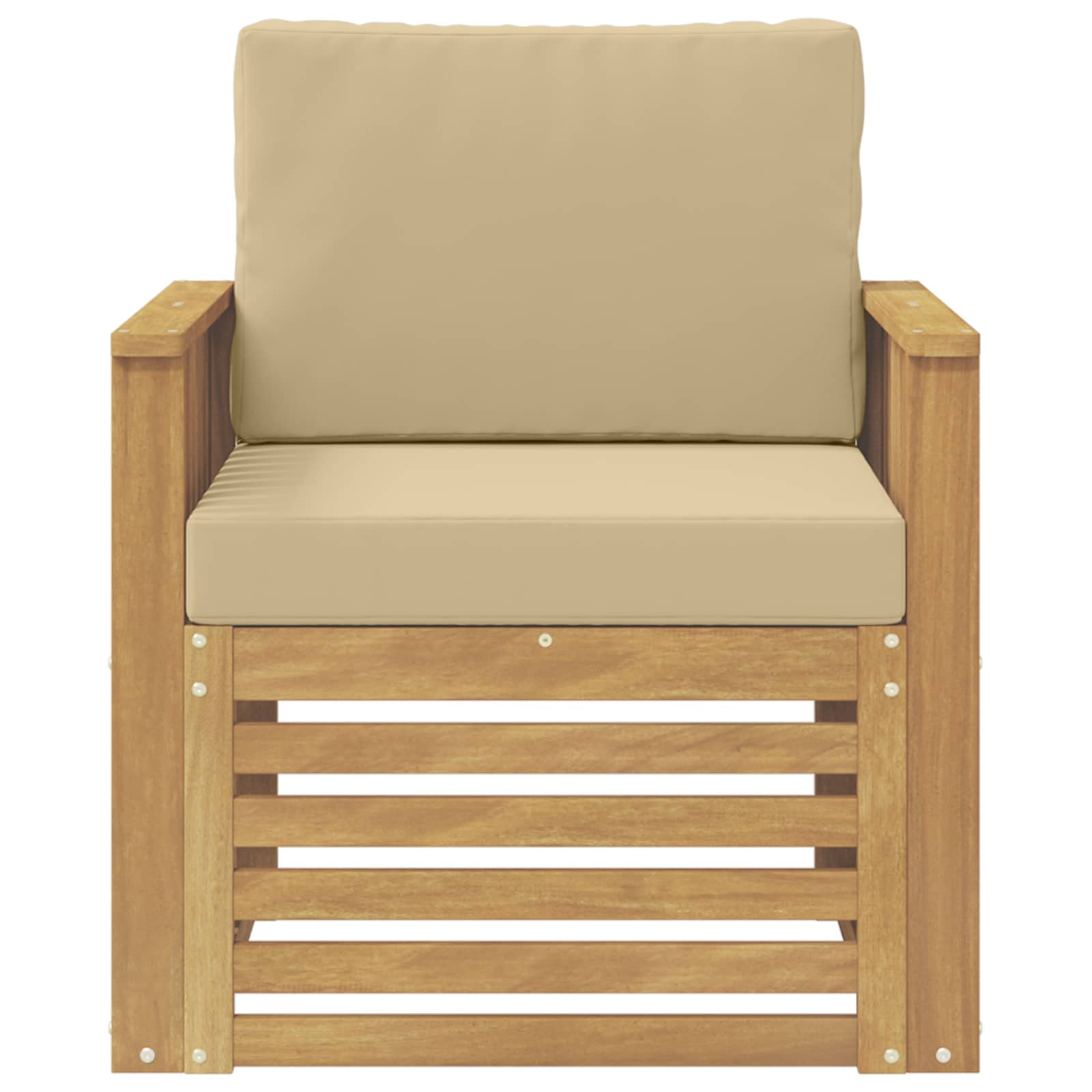 Set di divani da esterno Poliestere Bianco | homemem39