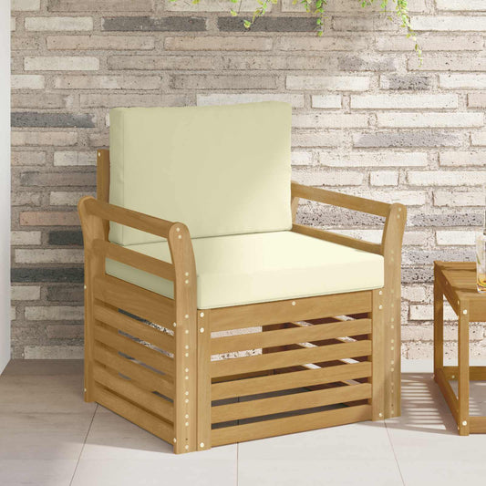 Set di divani da esterno Poliestere Bianco | homemem39