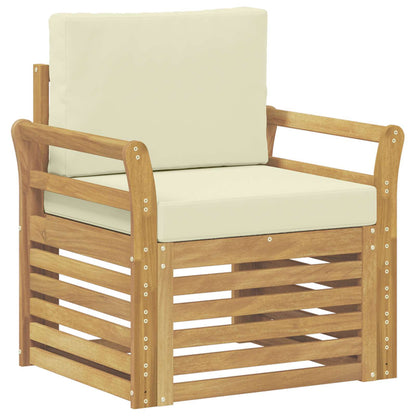 Set di divani da esterno Poliestere Bianco | homemem39