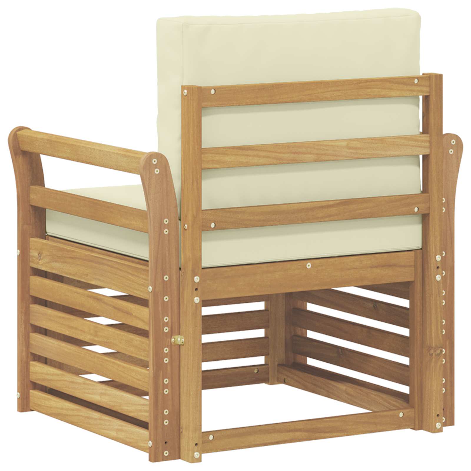 Set di divani da esterno Poliestere Bianco | homemem39