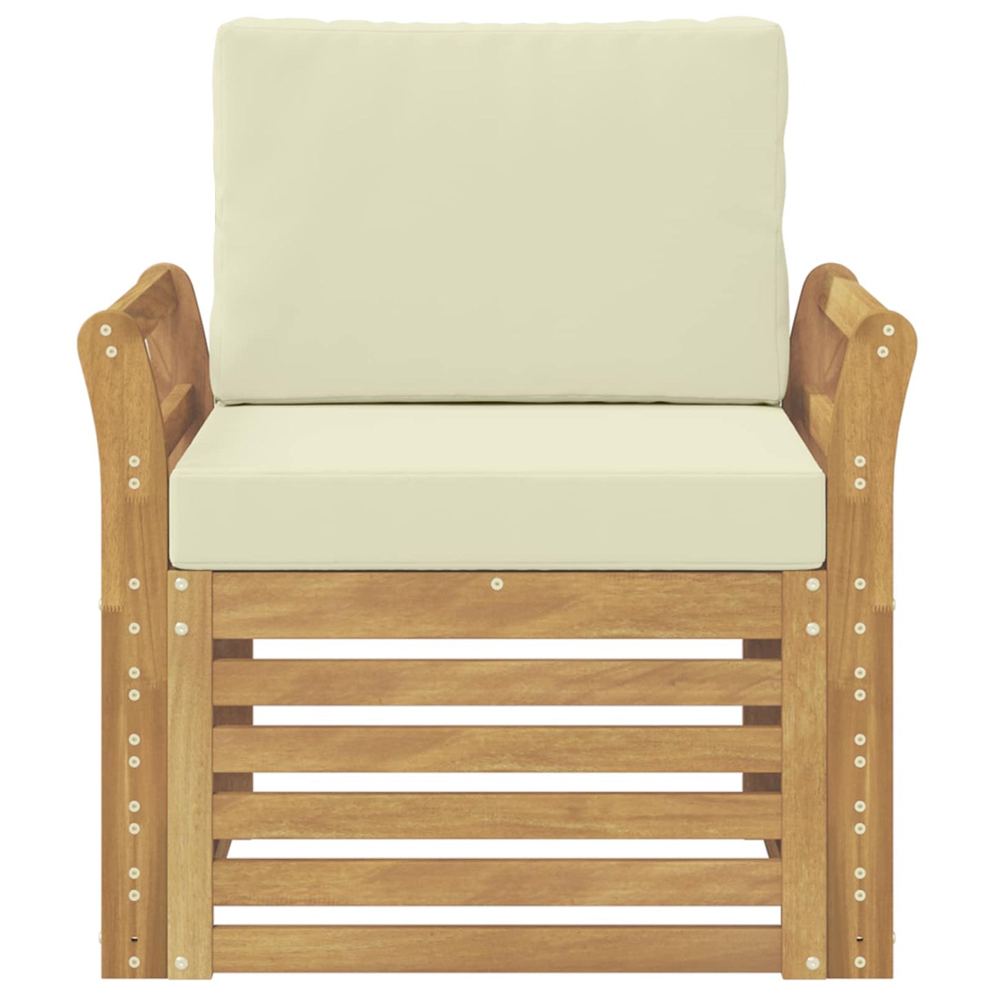Set di divani da esterno Poliestere Bianco | homemem39