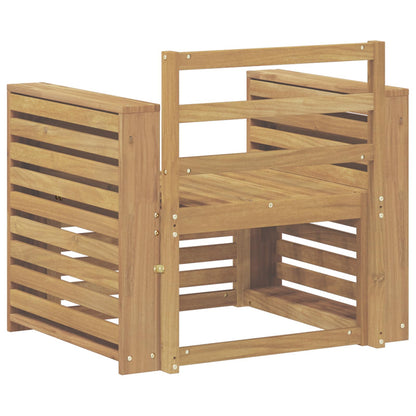 Set di divani da esterno Legno di Acacia Massello Bianco | homemem39