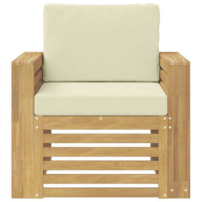 Set di divani da esterno Poliestere Bianco | homemem39
