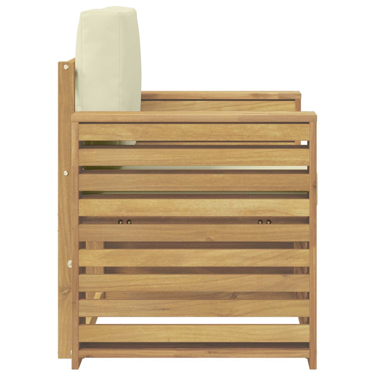 Set di divani da esterno Poliestere Bianco | homemem39