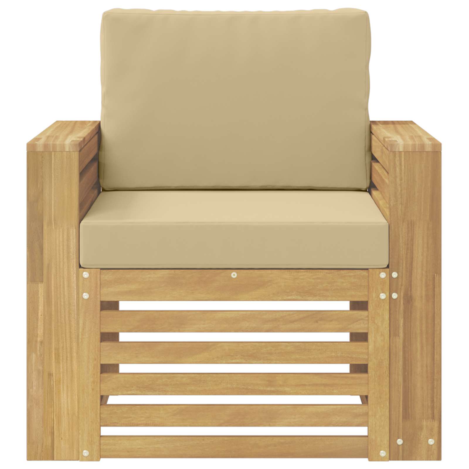 Set di divani da esterno Poliestere Bianco | homemem39