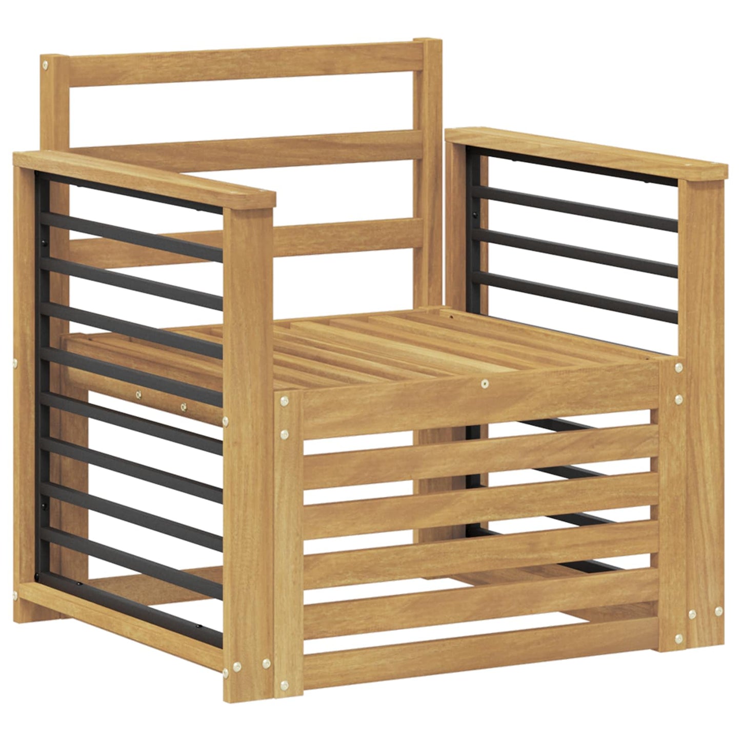 Set di divani da esterno Legno di Acacia Massello Bianco | homemem39