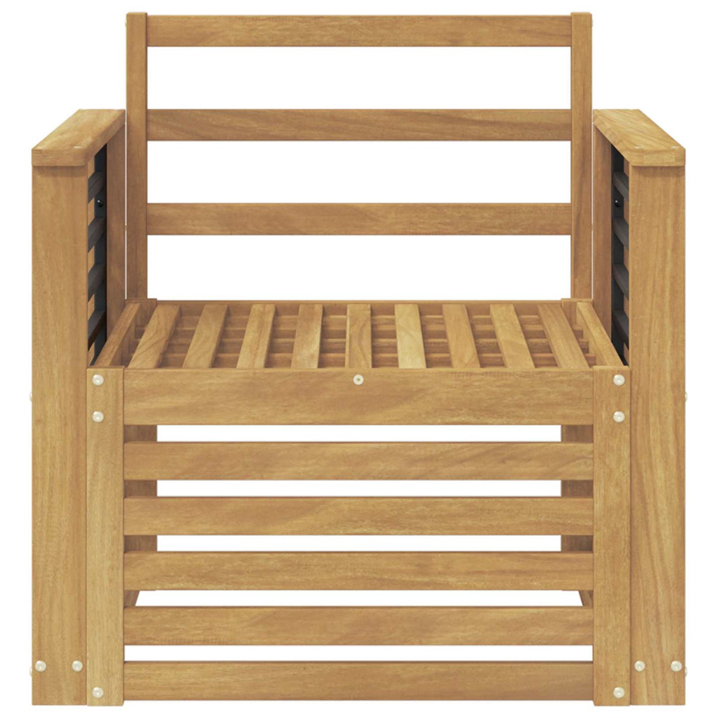 Set di divani da esterno Legno di Acacia Massello Bianco | homemem39