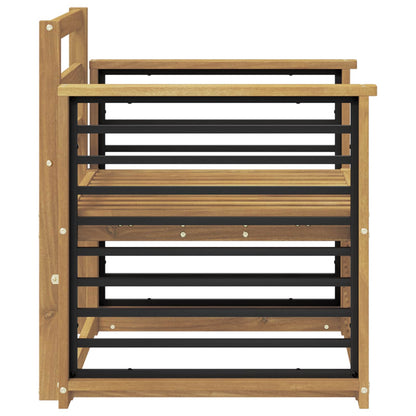 Set di divani da esterno Legno di Acacia Massello Bianco | homemem39