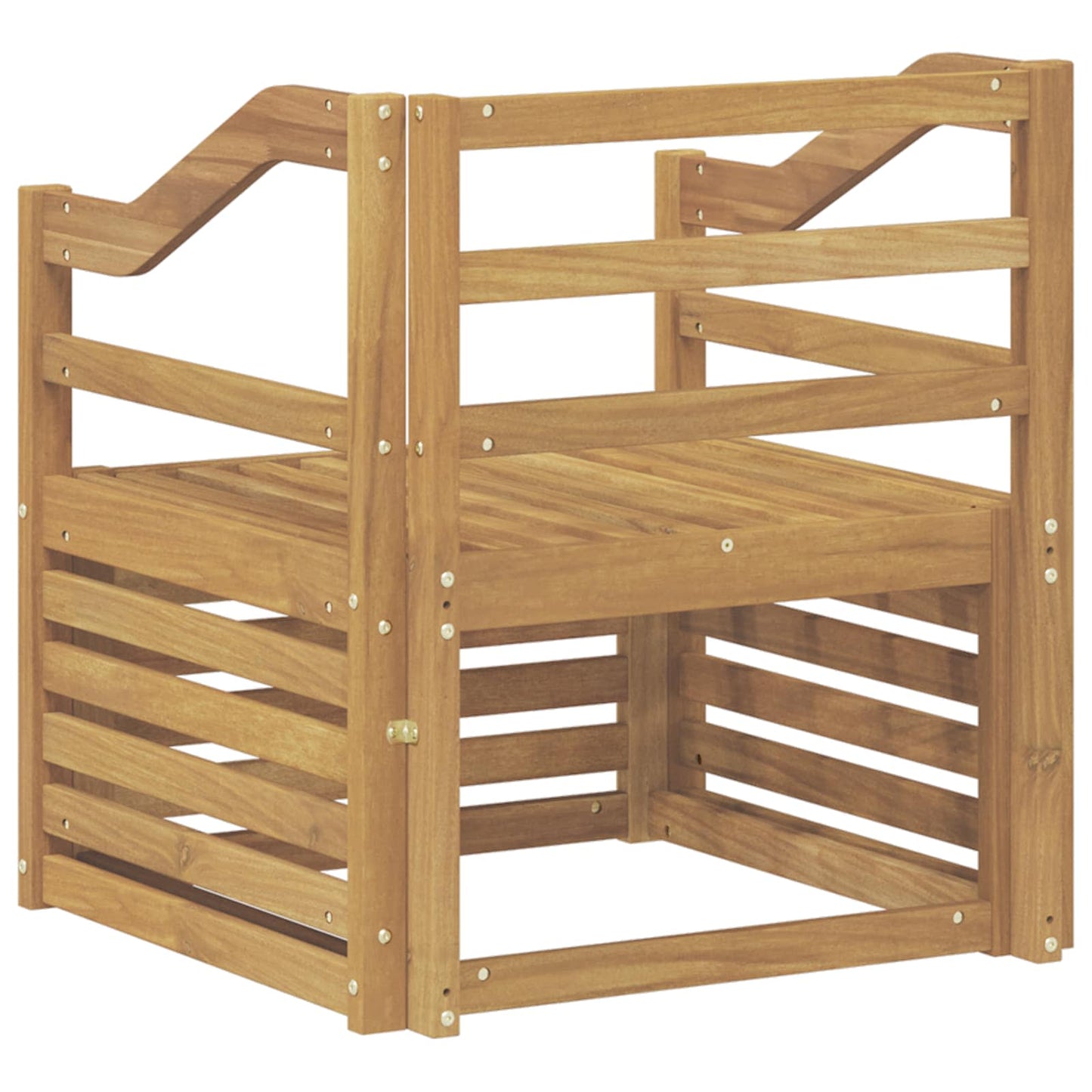 Divano da esterno Legno di Acacia Massello Bianco | homemem39