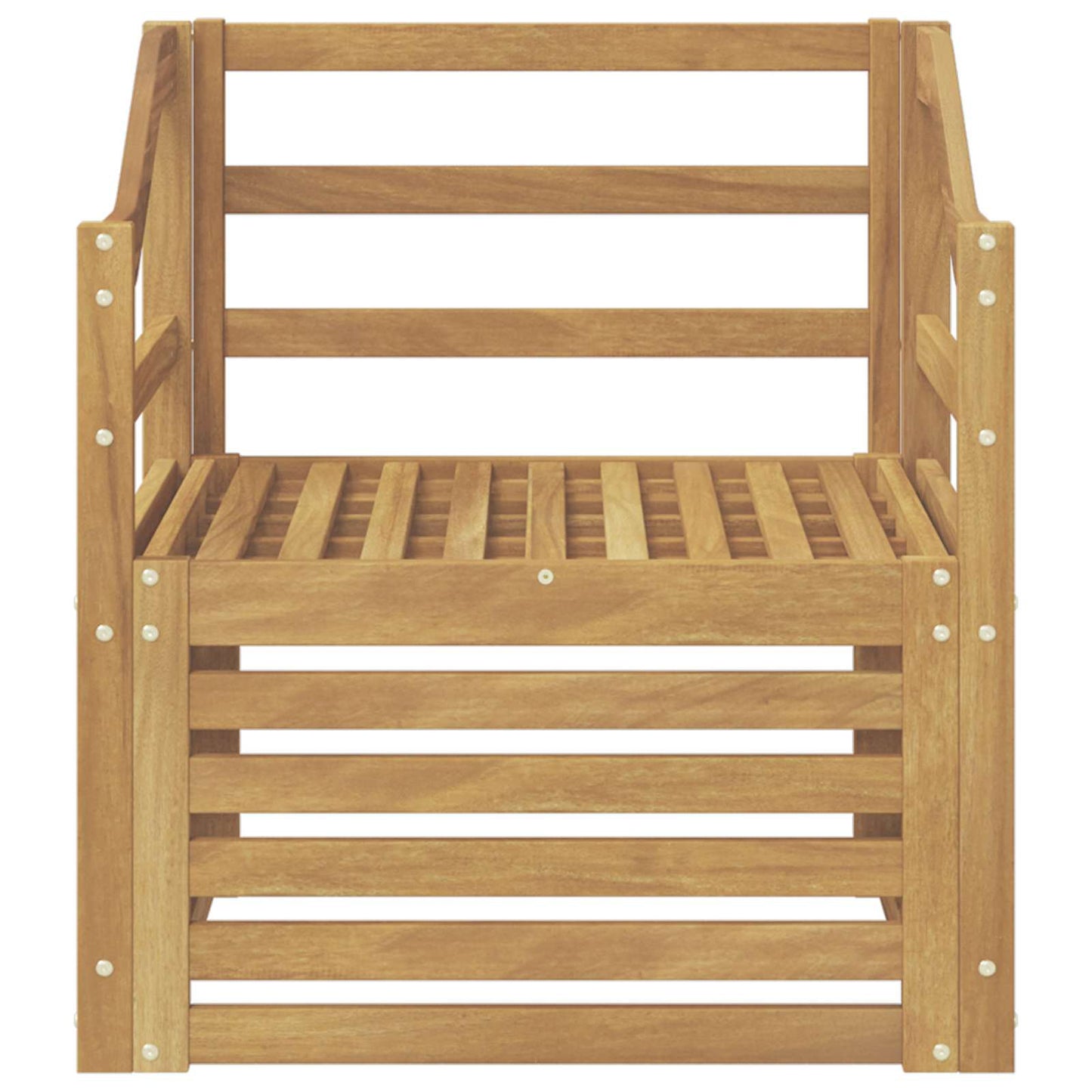 Divano da esterno Legno di Acacia Massello Bianco | homemem39