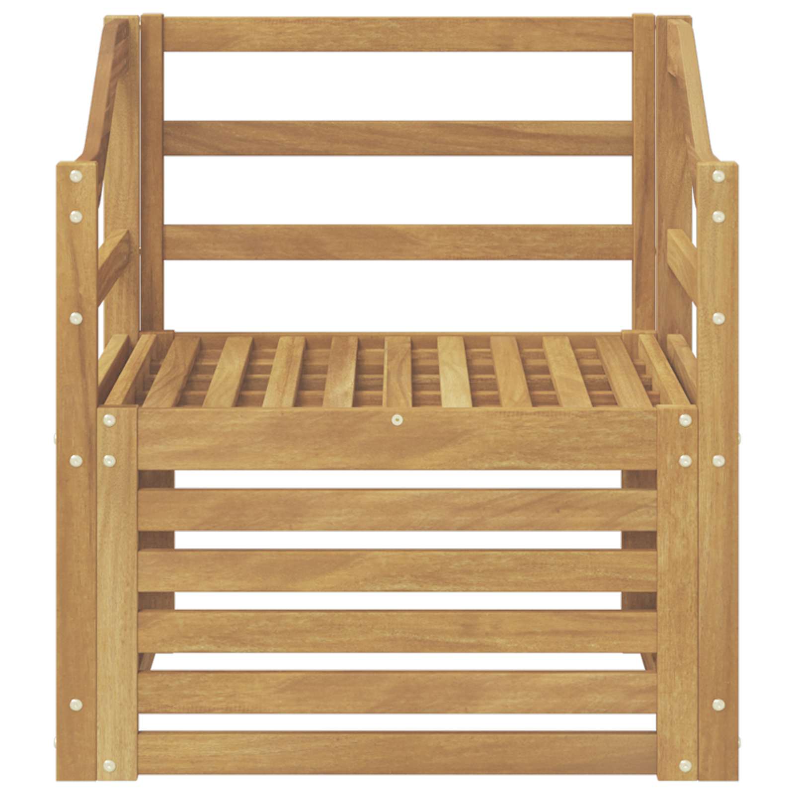Divano da esterno Legno di Acacia Massello Bianco | homemem39