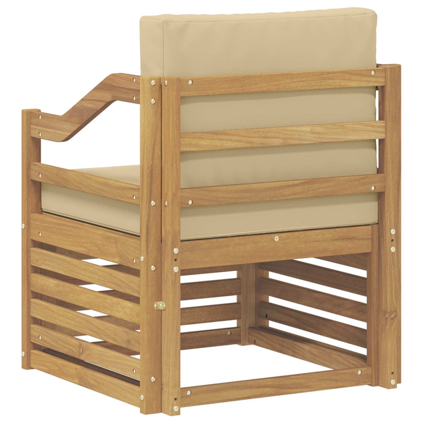 Divano da esterno Poliestere Bianco e beige | homemem39