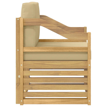 Divano da esterno Poliestere Bianco e beige | homemem39