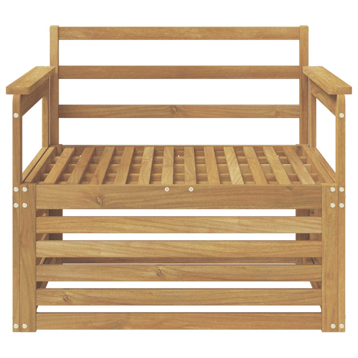 Divano da esterno Legno di Acacia Massello Bianco | homemem39