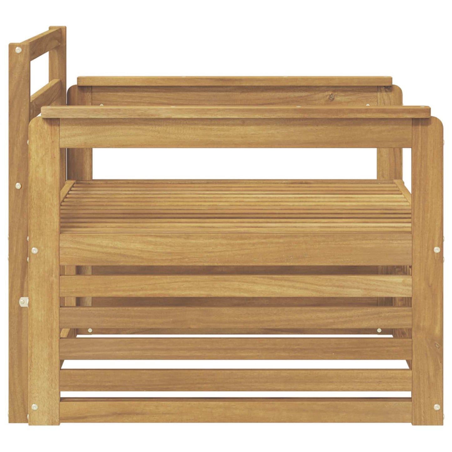 Divano da esterno Legno di Acacia Massello Bianco | homemem39