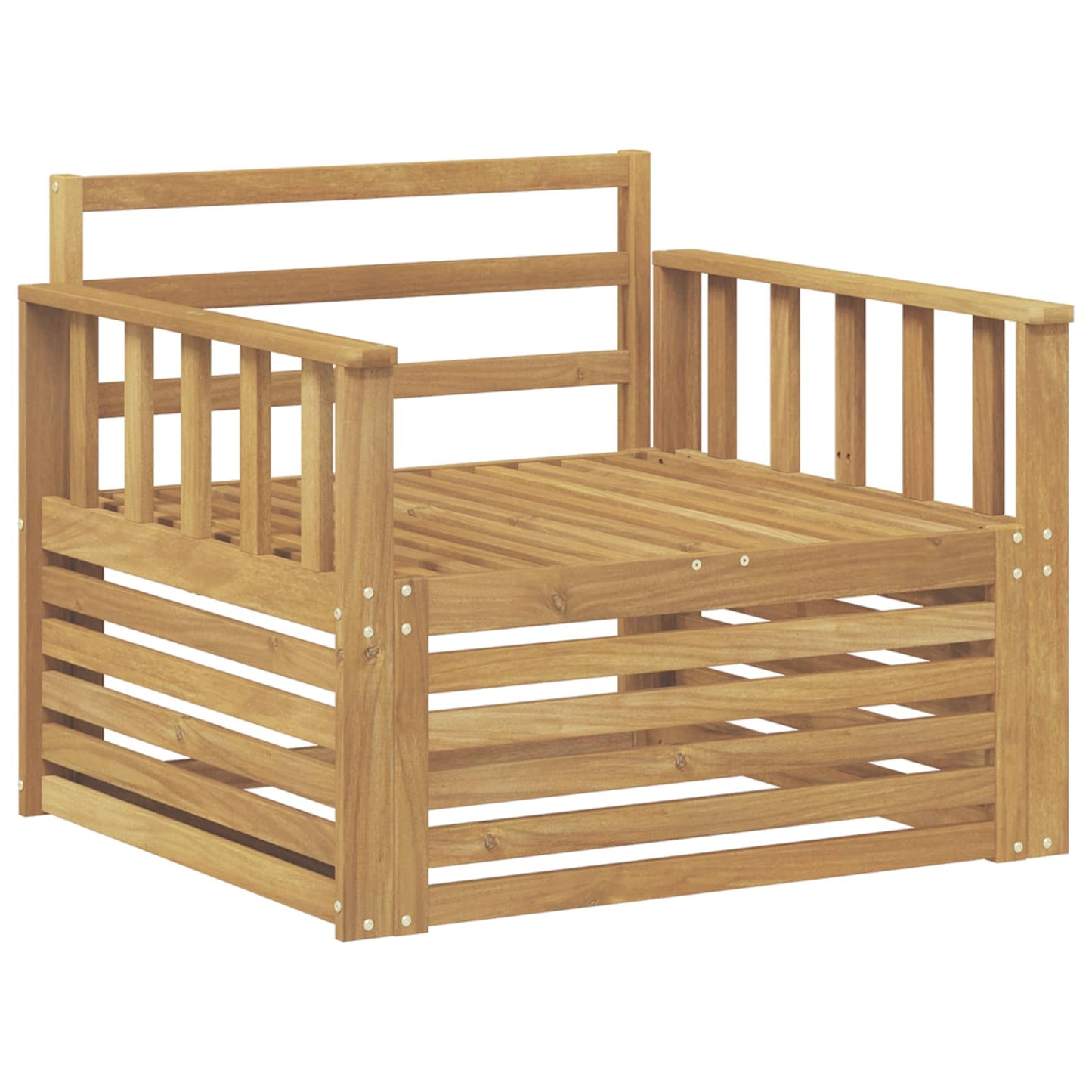 Divano da esterno Legno di Acacia Massello Bianco | homemem39