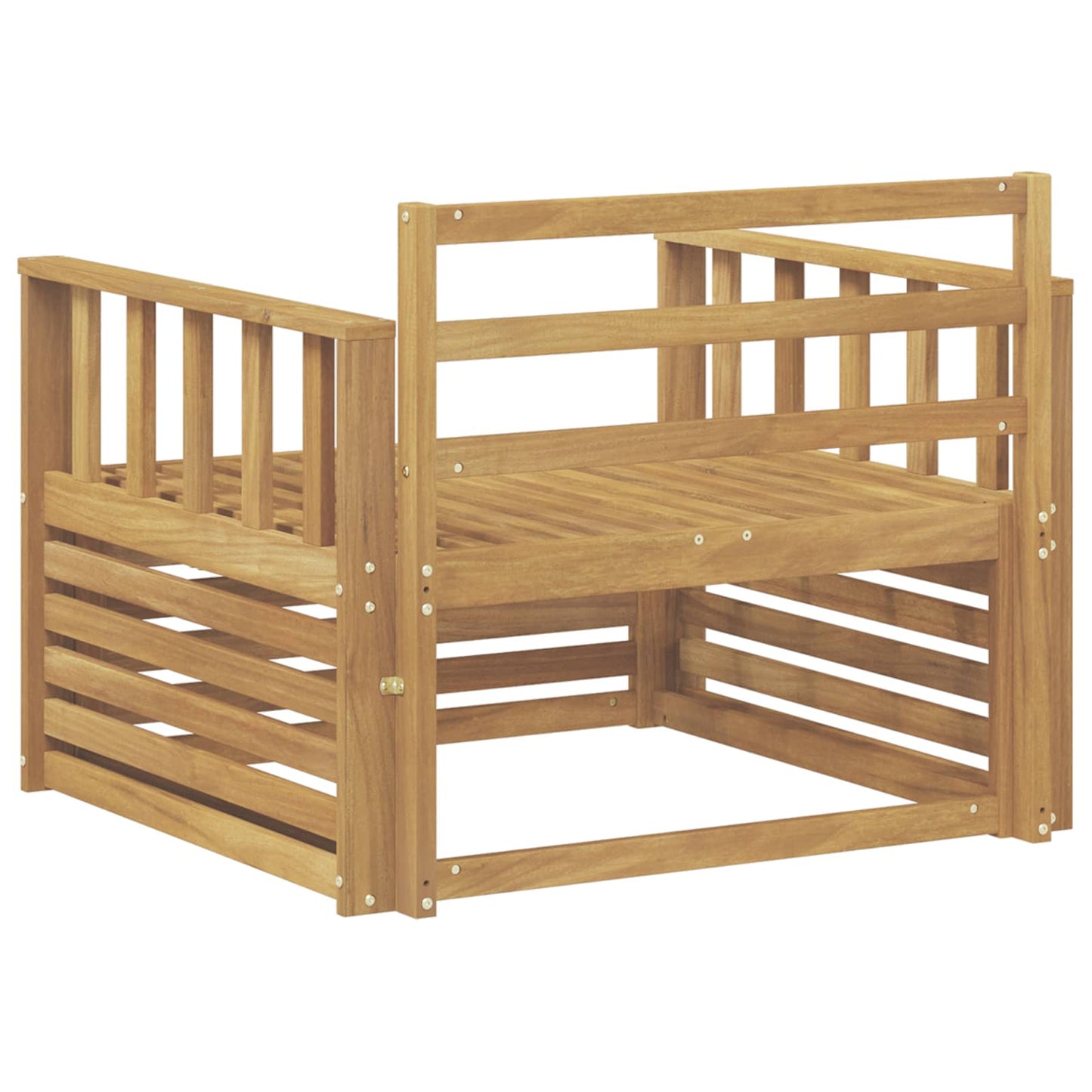 Divano da esterno Legno di Acacia Massello Bianco | homemem39