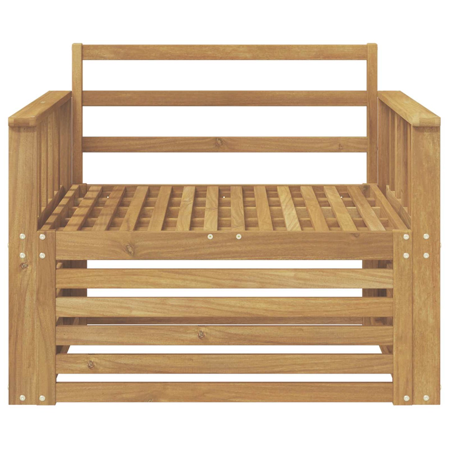 Divano da esterno Legno di Acacia Massello Bianco | homemem39