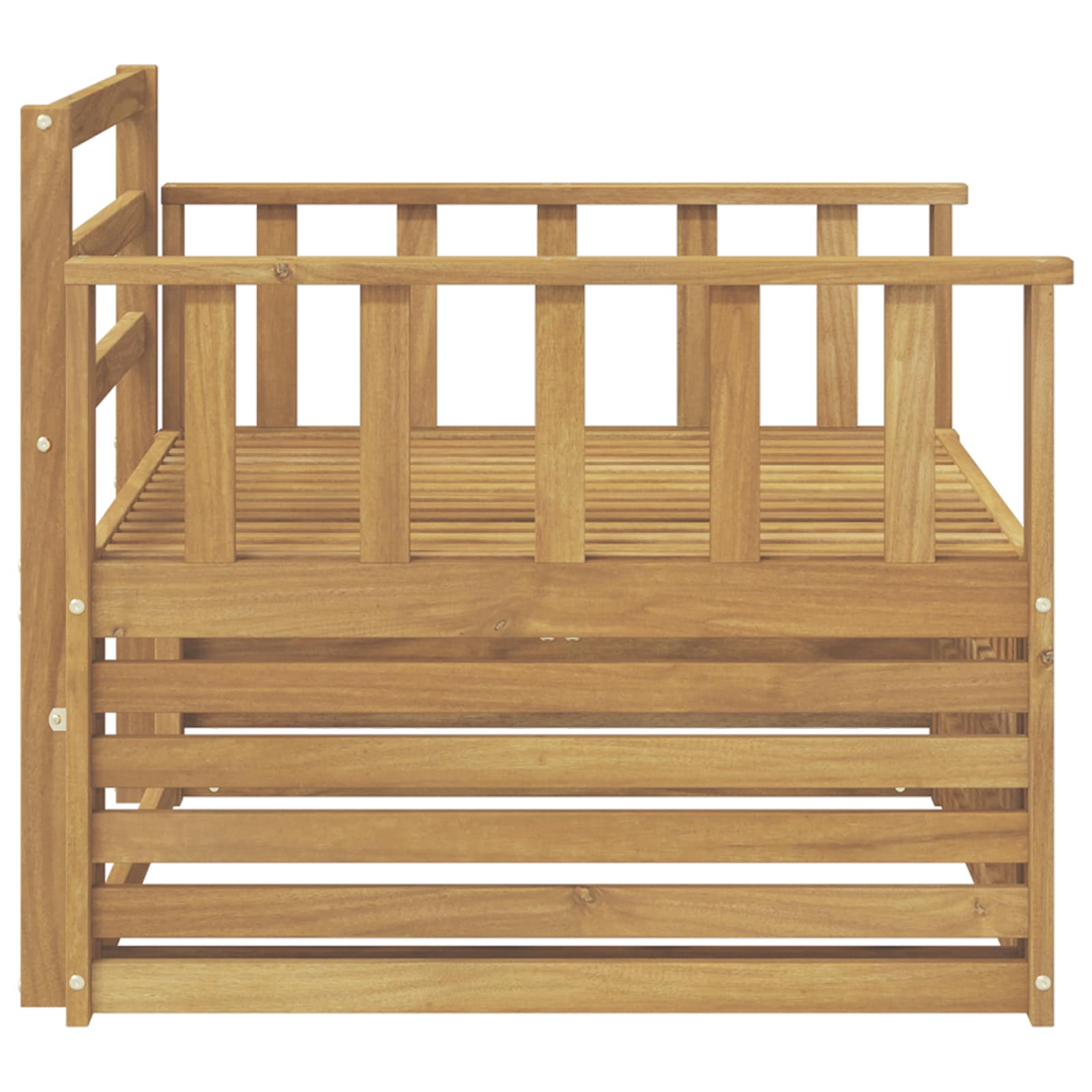 Divano da esterno Legno di Acacia Massello Bianco | homemem39