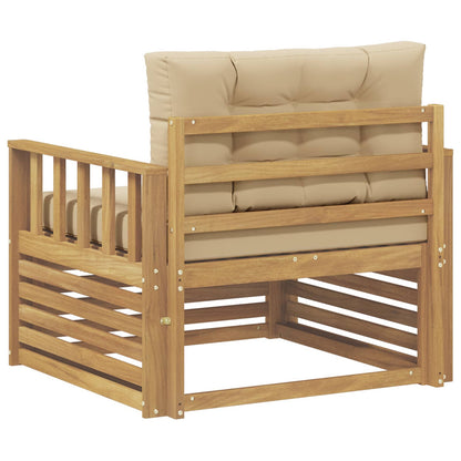 Divano da esterno Poliestere Bianco e beige | homemem39