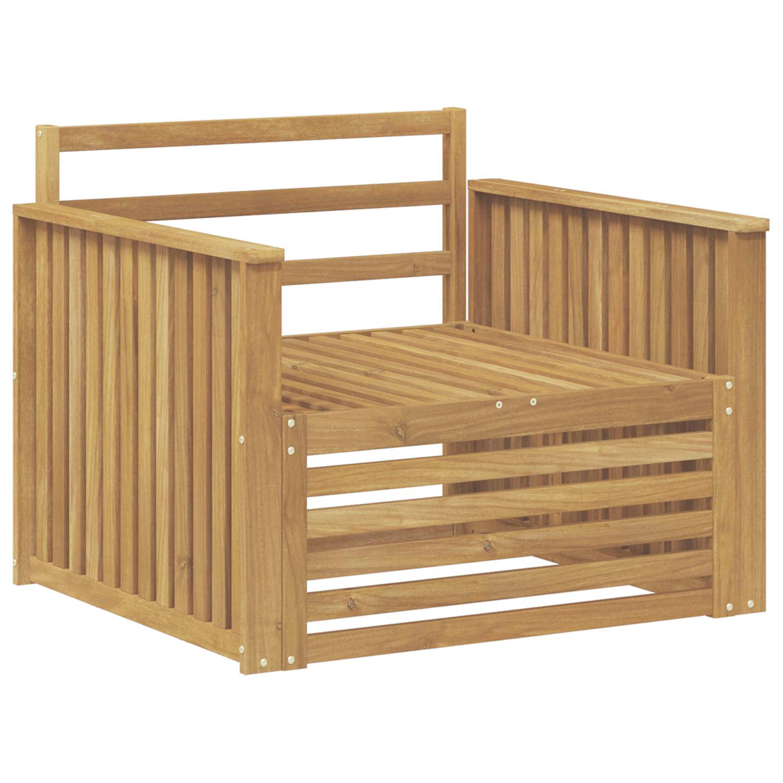 Divano da esterno Legno di Acacia Massello Bianco | homemem39