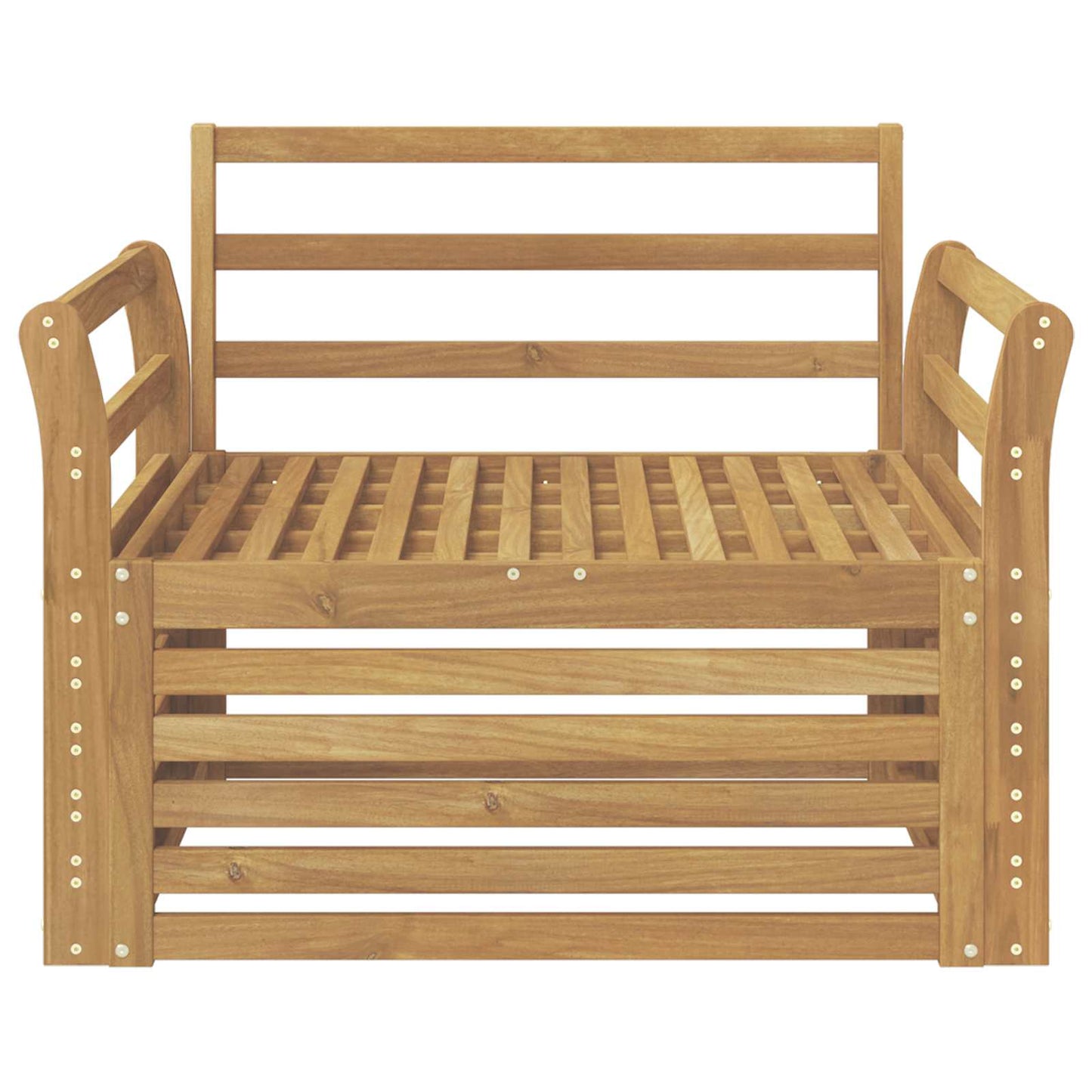 Divano da esterno Legno di Acacia Massello Bianco | homemem39
