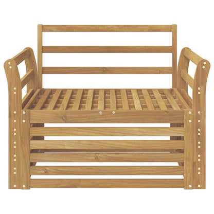 Divano da esterno Legno di Acacia Massello Bianco | homemem39