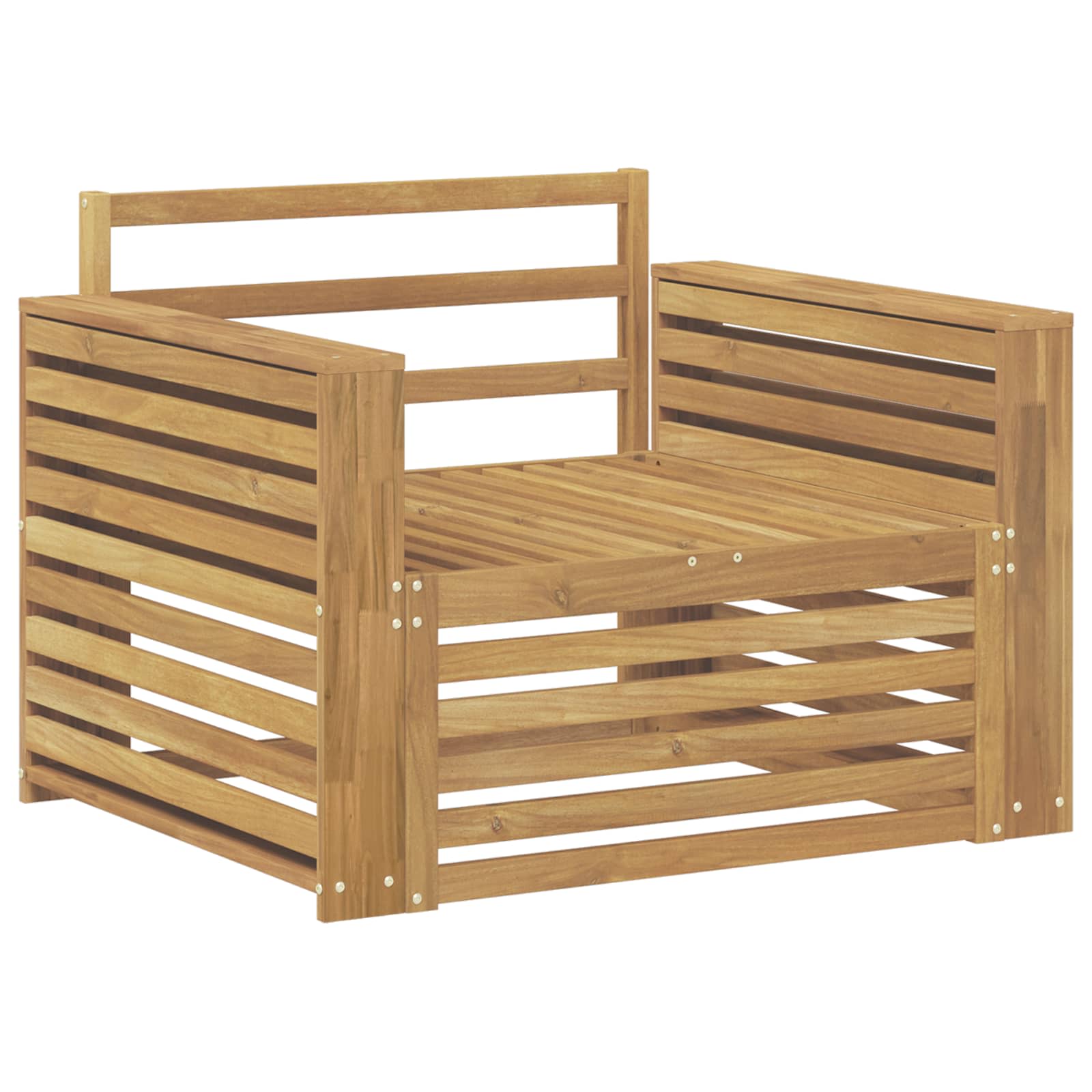 Divano da esterno Legno di Acacia Massello Bianco | homemem39