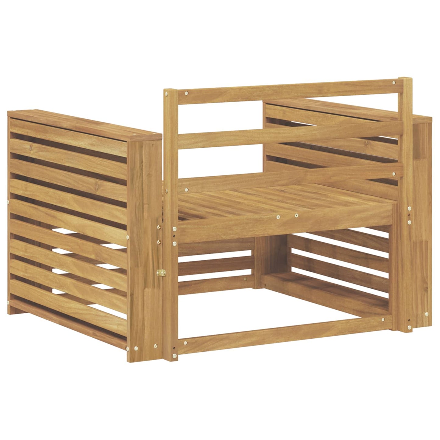 Divano da esterno Legno di Acacia Massello Bianco | homemem39