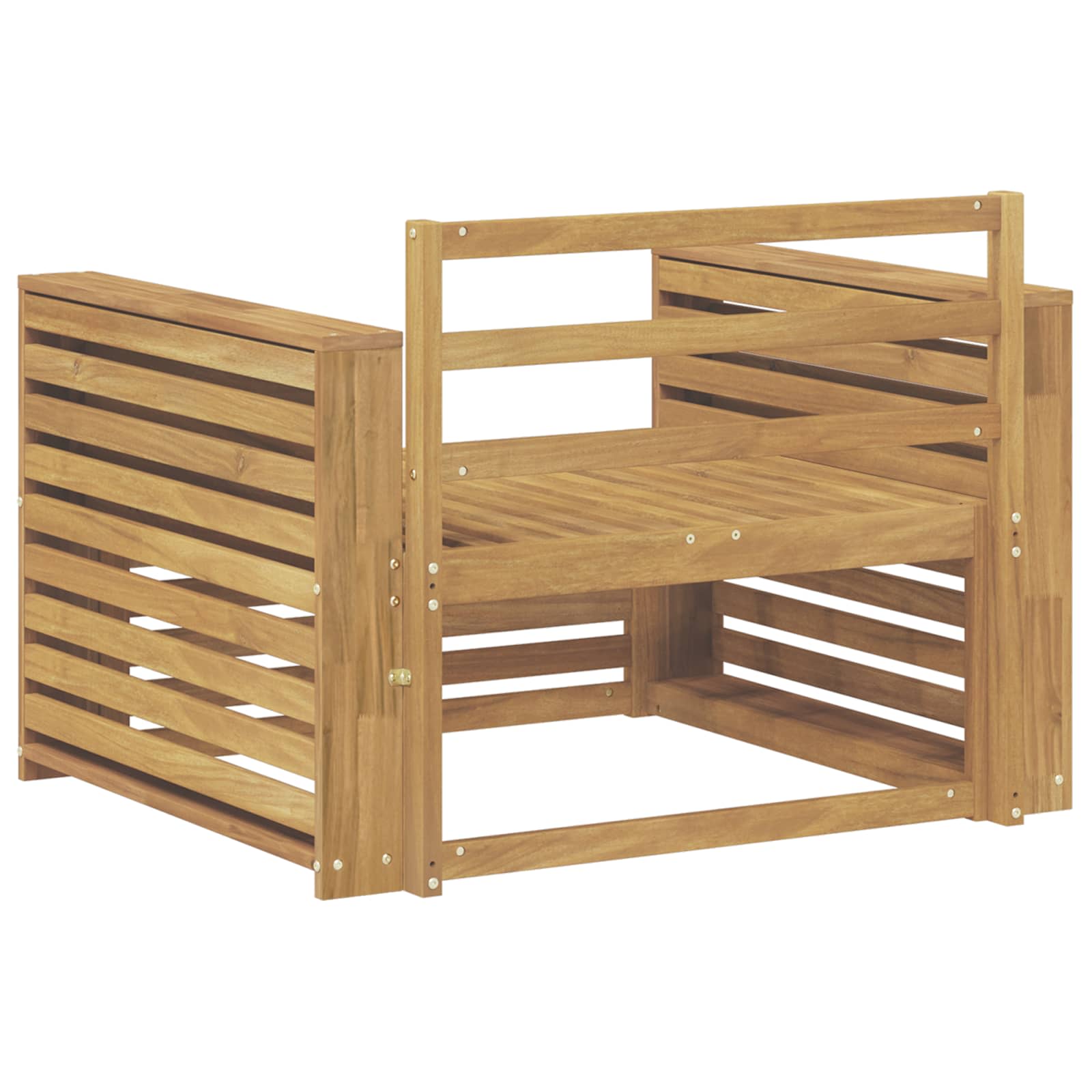 Divano da esterno Legno di Acacia Massello Bianco | homemem39