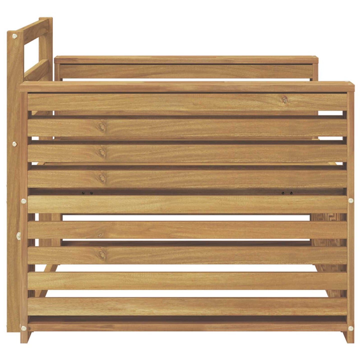 Divano da esterno Legno di Acacia Massello Bianco | homemem39