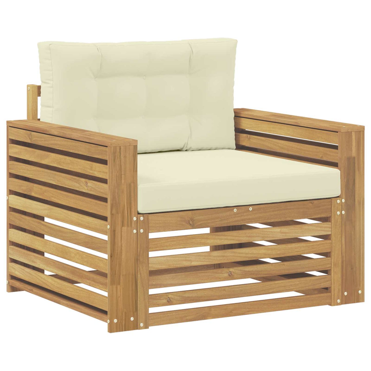 Divano da esterno Poliestere Bianco | homemem39