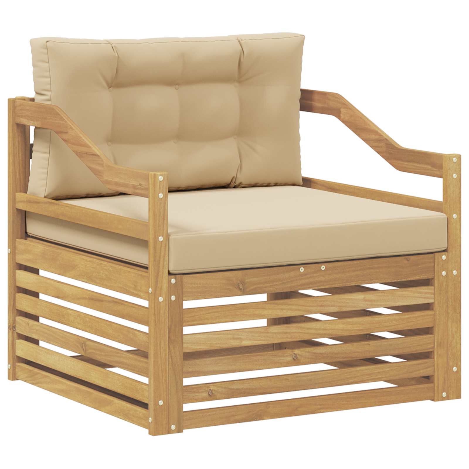 Divano da esterno Bianco e Beige | homemem39