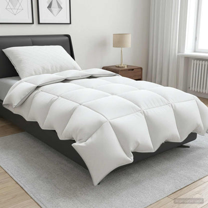 Piumone FULDA 135 x 220 cm Inverno 300 GSM 90% piuma d'oca