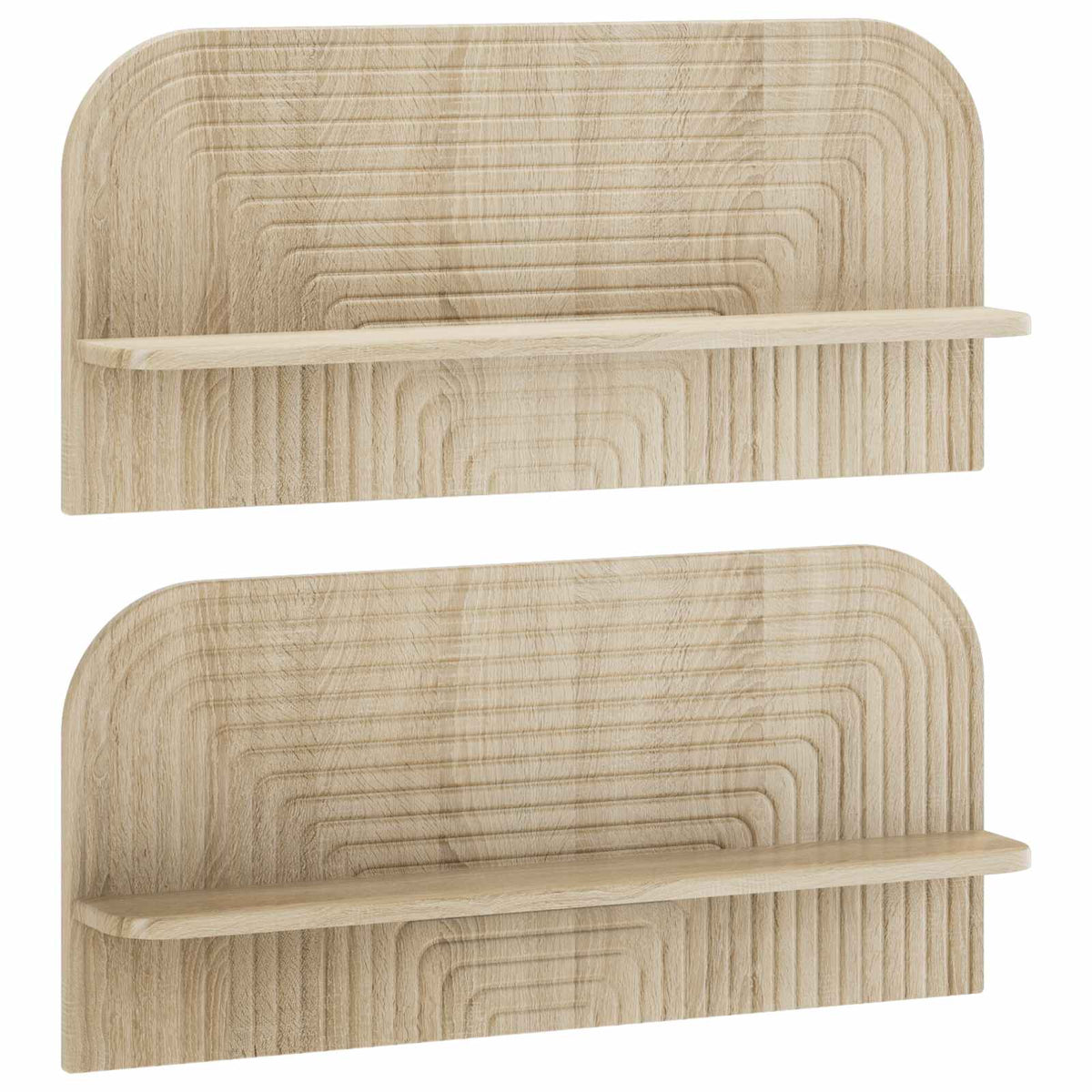 Scaffale da parete 2 pz Rovere Sonoma 80.5 x 13.5 x 37.5 cm