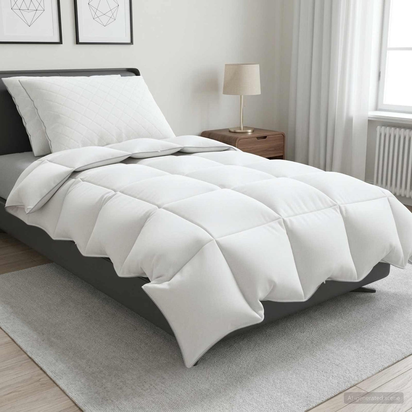Set di piumoni in piume d’oca al 90% FULDA 3 pz 140 x 220 cm