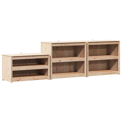Mobile da cucina da esterno MEPPEL 3 pcs Douglas Naturale | homemem39