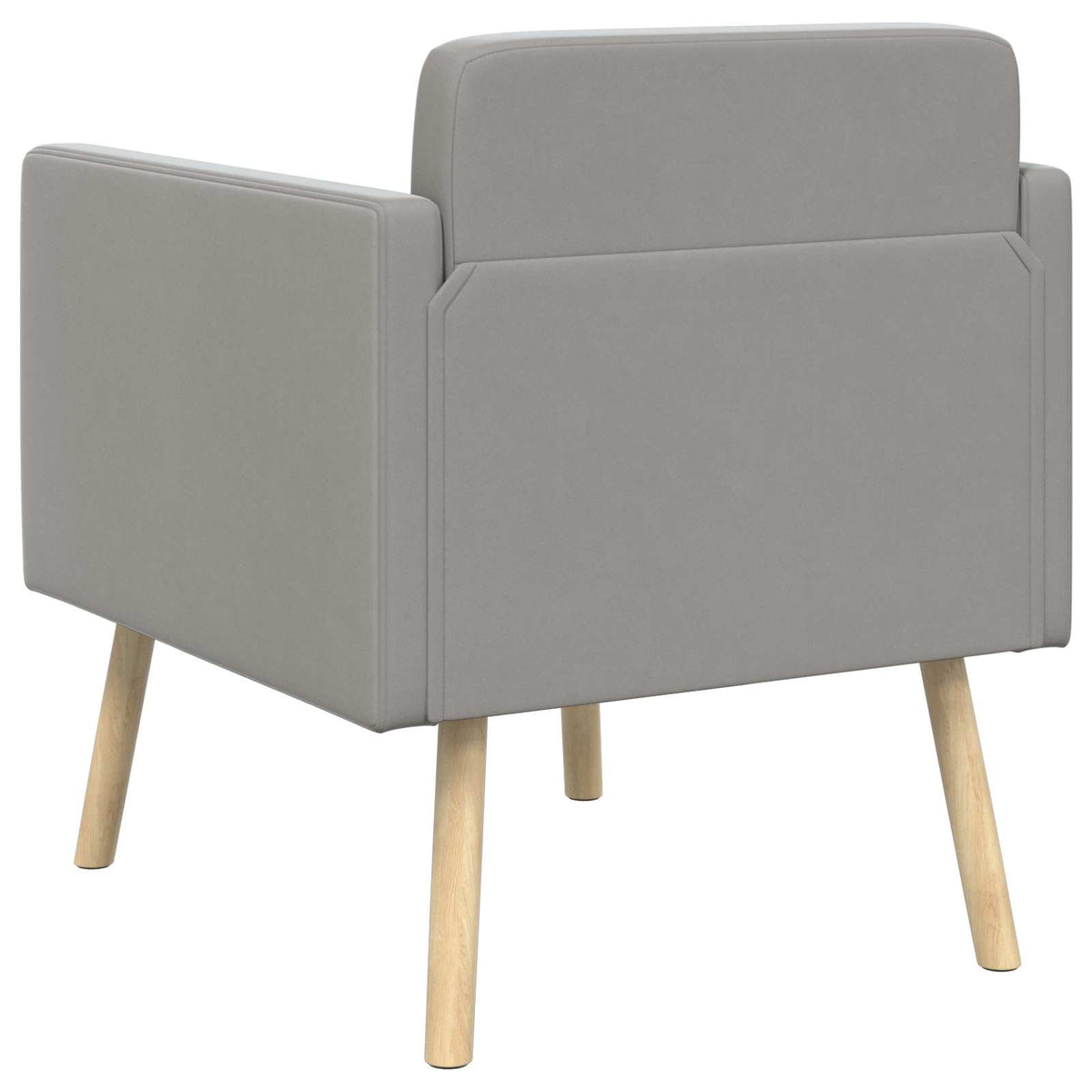 Poltrona decorativa Grigio Chiaro Velluto | homemem39