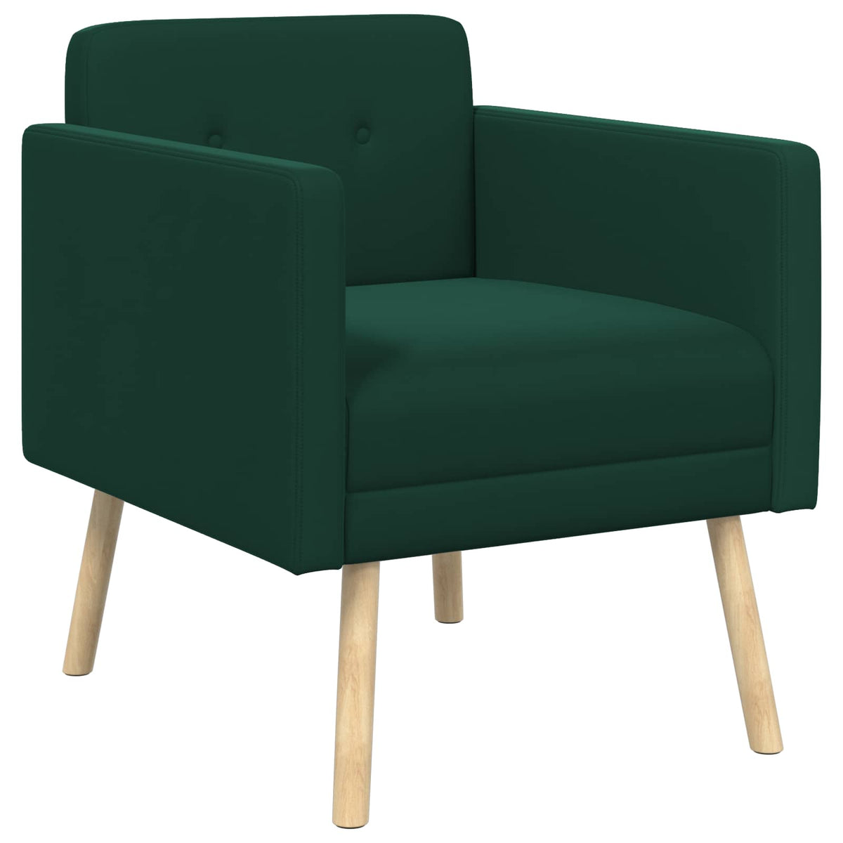 Poltrona decorativa Verde Scuro Velluto | homemem39