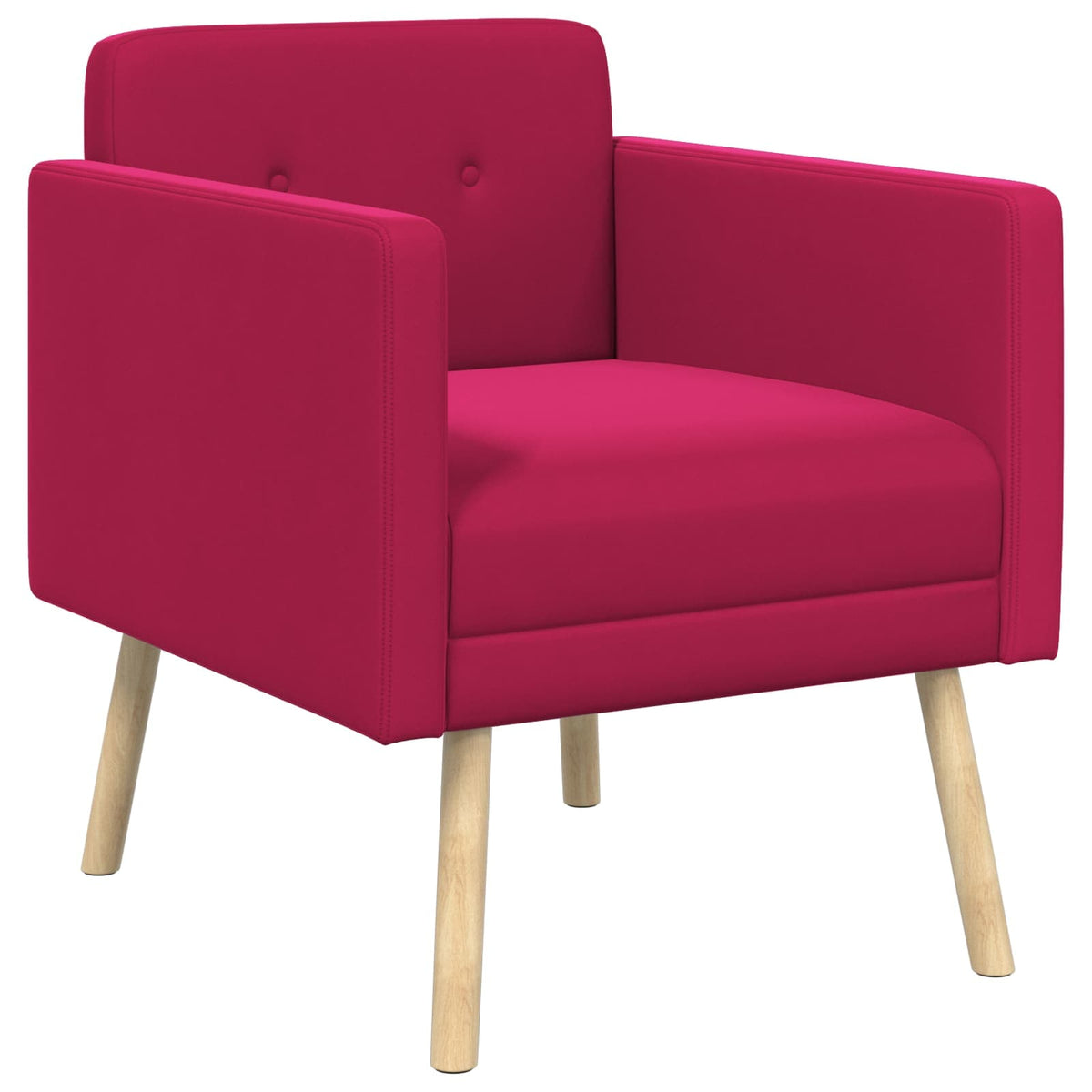 Poltrona decorativa Rosso Vino Velluto | homemem39