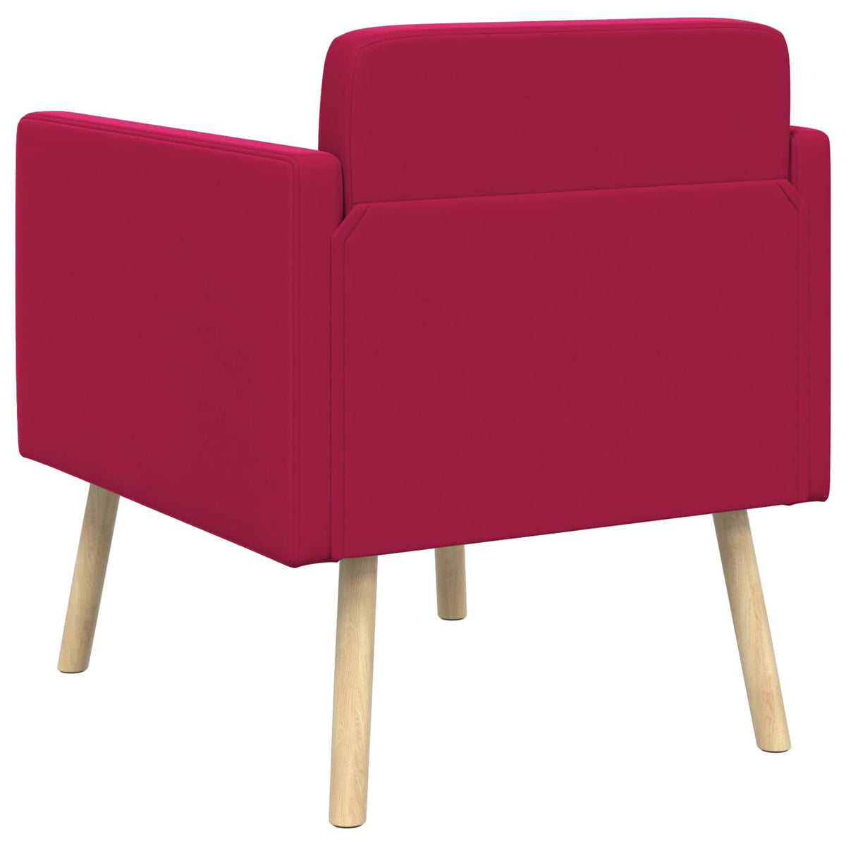 Poltrona decorativa Rosso Vino Velluto | homemem39