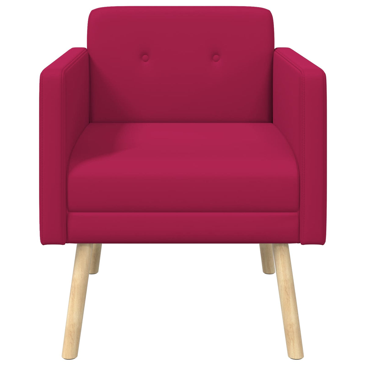 Poltrona decorativa Rosso Vino Velluto | homemem39
