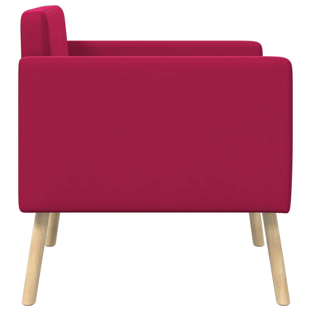 Poltrona decorativa Rosso Vino Velluto | homemem39