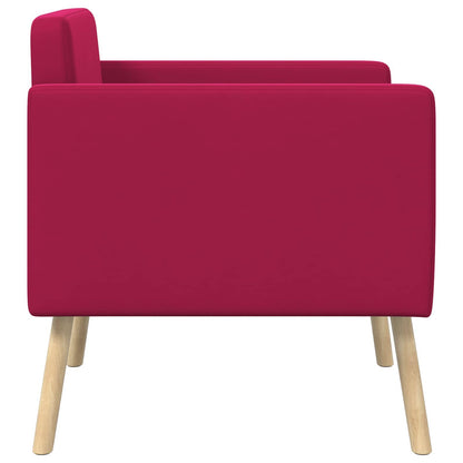 Poltrona decorativa Rosso Vino Velluto | homemem39