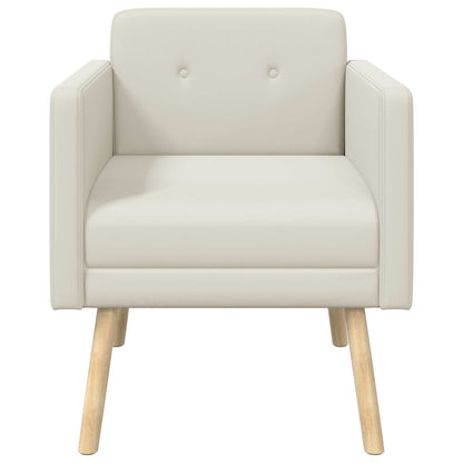 Poltrona decorativa Crema Velluto | homemem39