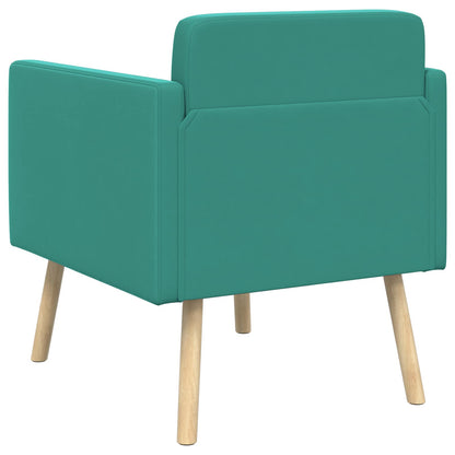 Poltrona decorativa Turchese Velluto | homemem39